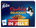 Felix Doubly Delicious Countryside Selection in Jelly – 12 Pack Cat Food