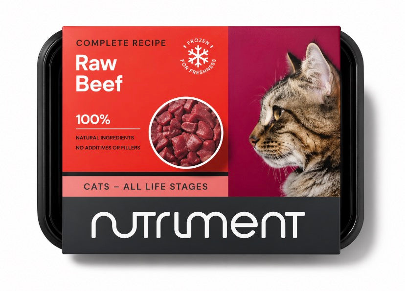 Nutriment Cat Raw Beef Dinner 175g