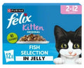Felix Kitten Wet Cat Food – Fish Selection in Jelly (12 Pack, 2–12 Months)