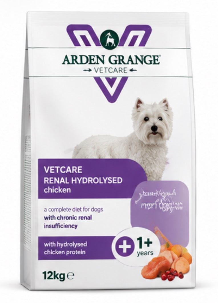 Arden Grange VetCare Renal Hydrolysed Chicken 12kg