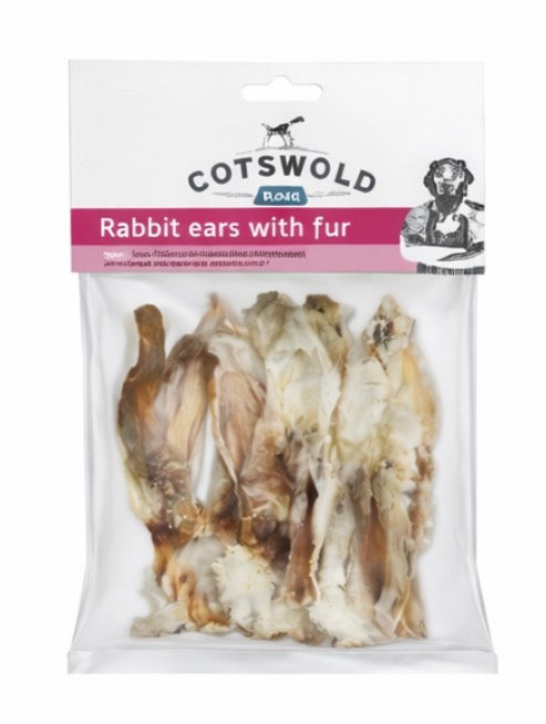 Cotswold Raw Rabbit Ear With Fur 100g