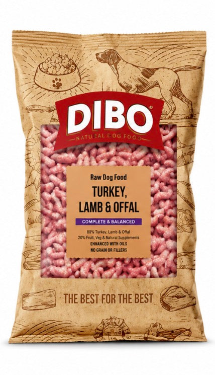 Dibo Turkey, Lamb & Offal 1kg