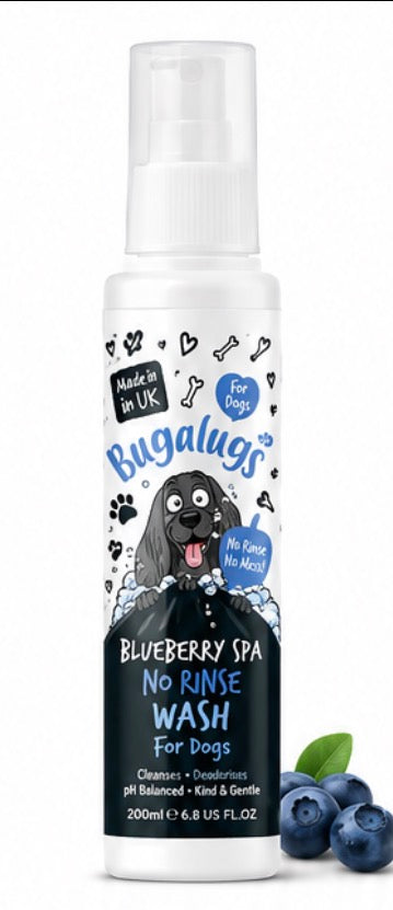 Blueberry Spa No Rinse Wash Dog