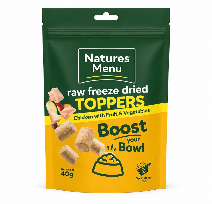 Natures Menu Raw Freeze Dried Toppers Chicken – 40g