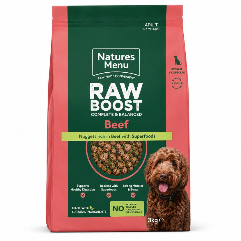 Natures menu Raw Boost kibble 3kg
