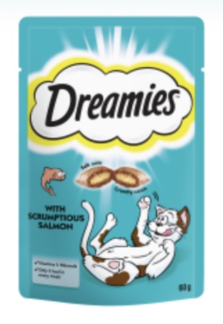 Dreamies Cat Treats with Salmon