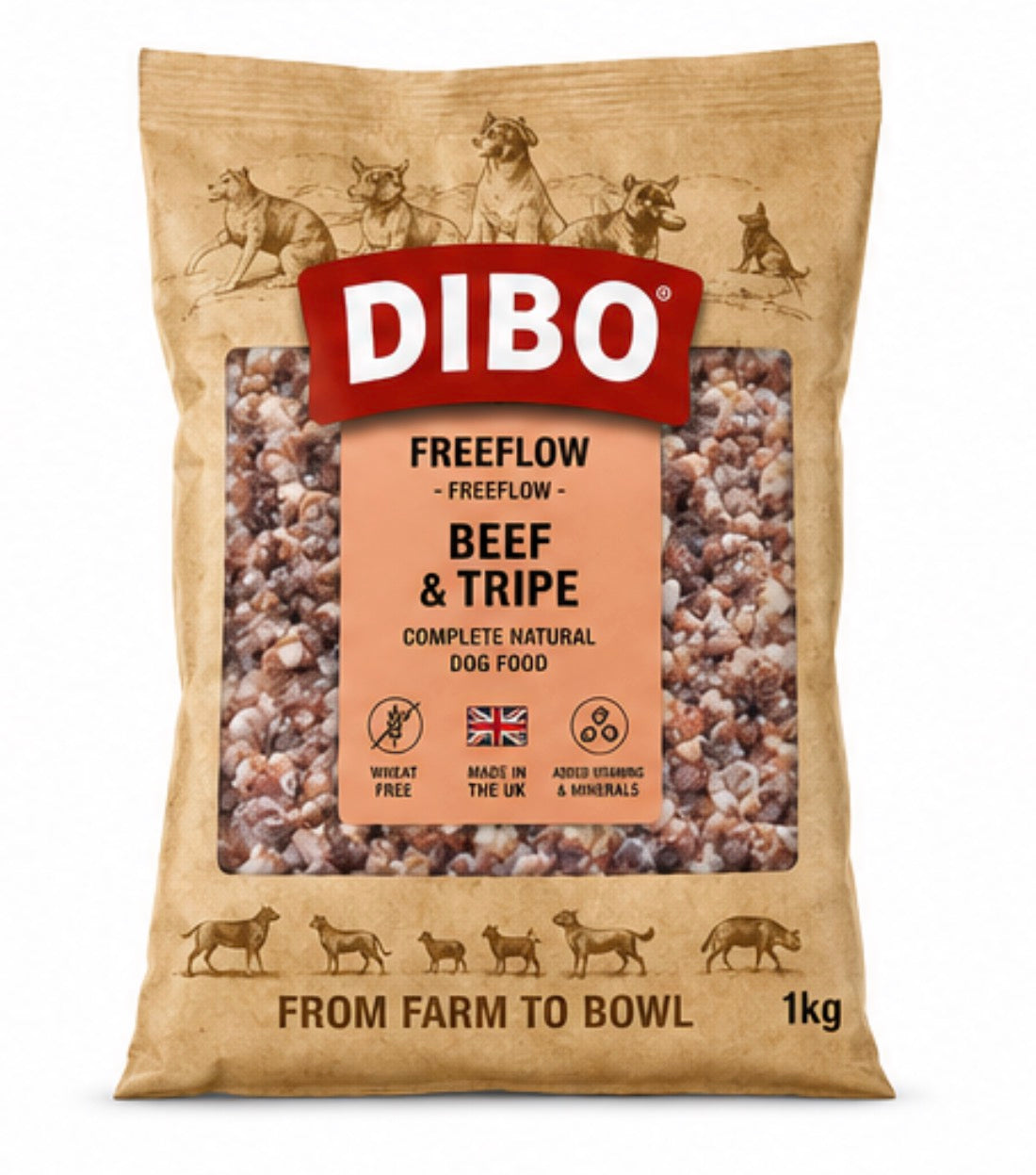 Dibo Freeflow Beef & Tripe 1kg