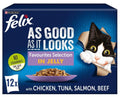 Felix As Good As It Looks Wet Cat Food – Favourite Selection in Jelly (12 Pack)