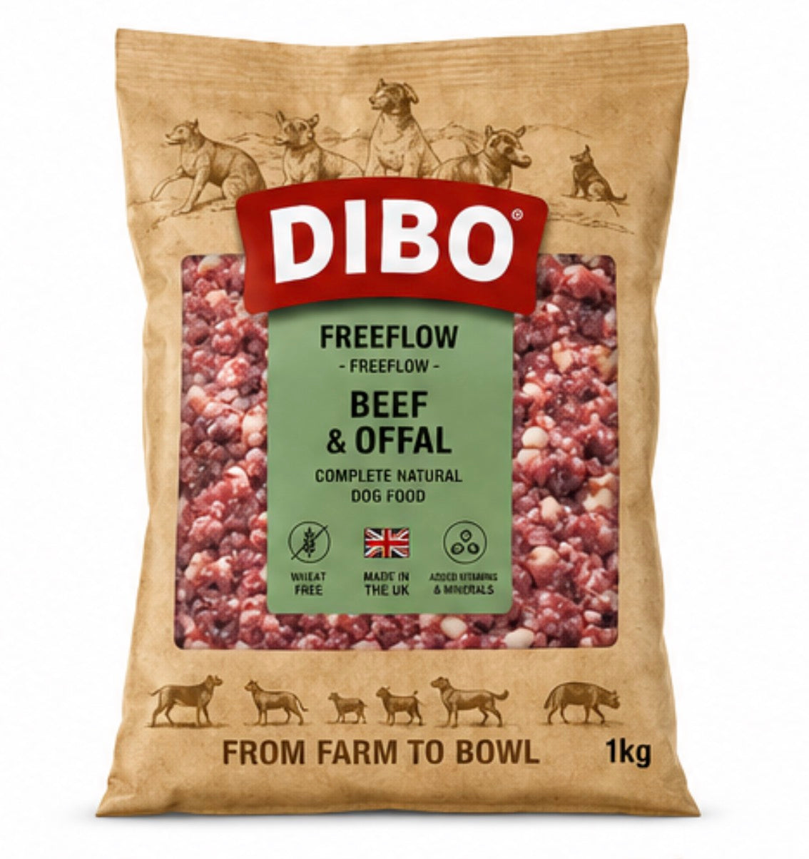 Dibo Freeflow Beef & Offal 1kg