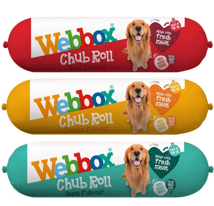 Webbox Chub Roll Assorted Dog Food – 720g