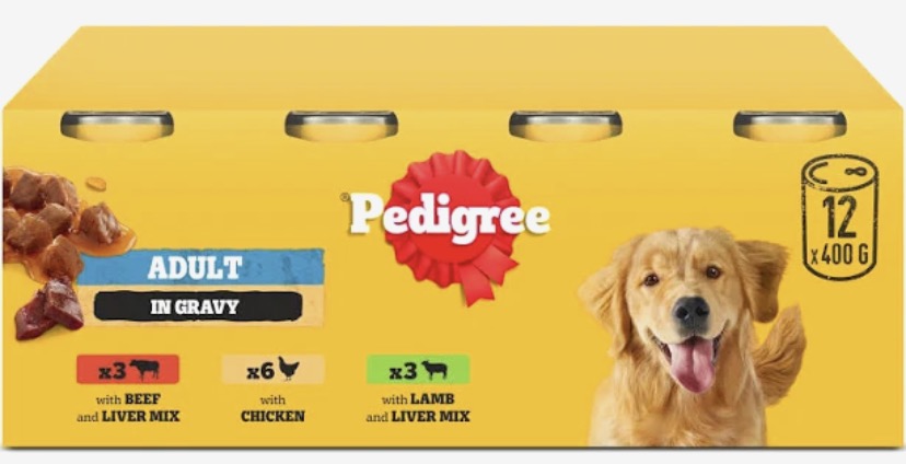 Pedigree Chum Wet Dog Food in Gravy 12 x 400g