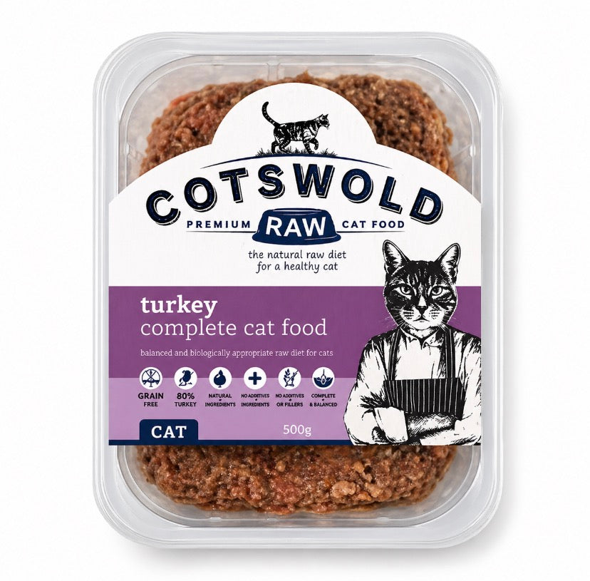 Cotswold RAW Cat Minced Turkey 500g