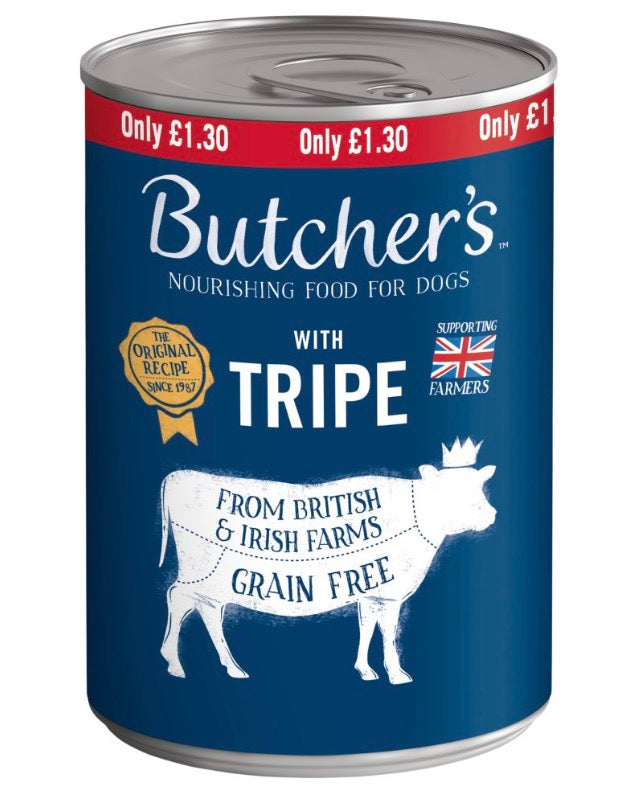 Butcher's Nourishing Food for Dogs with Tripe 400g