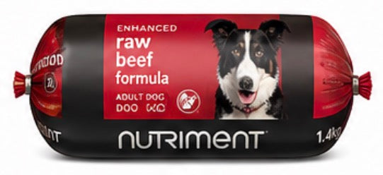 Nutriment Adult Dog Raw Beef Chubb – 1.4kg
