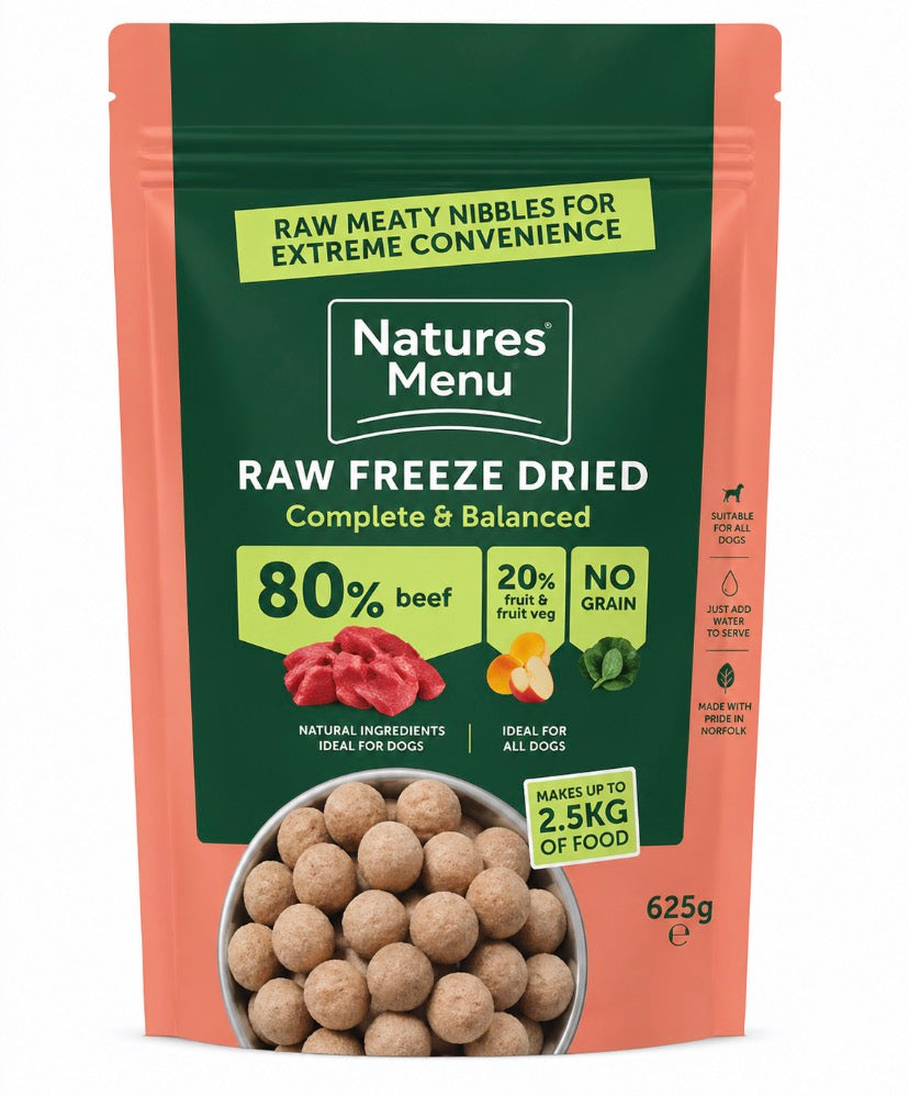 Natures Menu Raw freeze dried Beef 625g