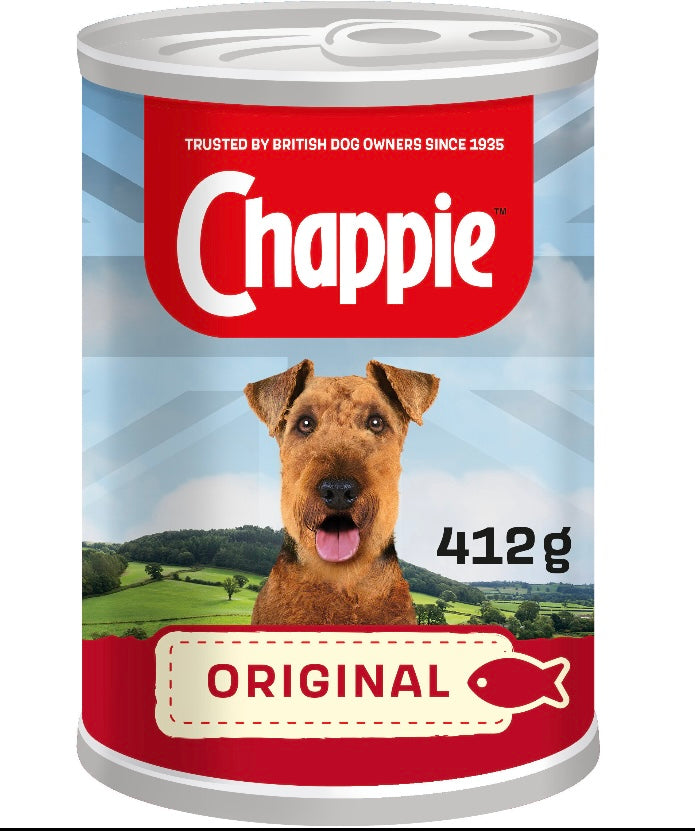 Chappie Original Wet Dog Food 412g (Single Tin)