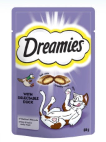 Dreamies Cat Treats with Duck