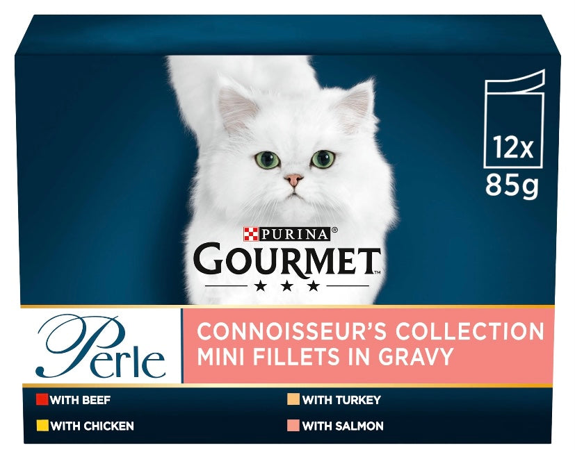 Gourmet Perle Mixed Selection Mini Fillets – 12 Pack (85g Pouches)