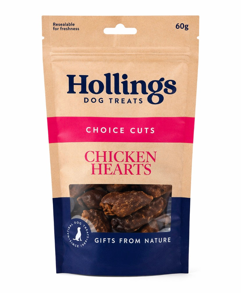 Hollings Chicken Hearts 60g