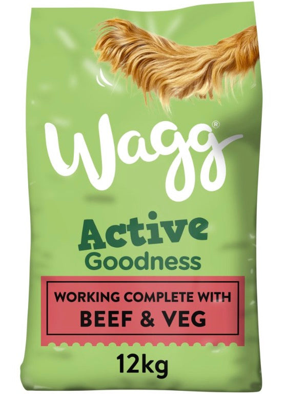 Wagg Active Goodness Complete Rich in Beef & Veg 12kg