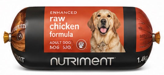 Nutriment Adult Dog Raw Chicken Chubb – 1.4kg